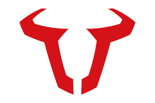 SW-MOTECH STICKER BULL. 130MM. WEATHERPROOF. RED