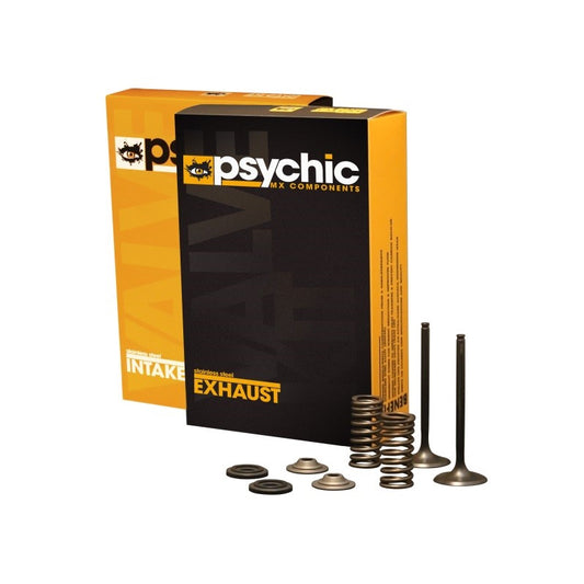INLET VALVE KIT PSYCHIC MX INCLUDES 2 VALVES, 2 SPRINGS, RETAINERS & SEATS HONDA CRF450R 02-06