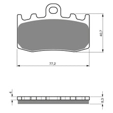BRAKE PADS GOLDFREN SINTERED SPORTS GF196 - S3 ( PH299 )