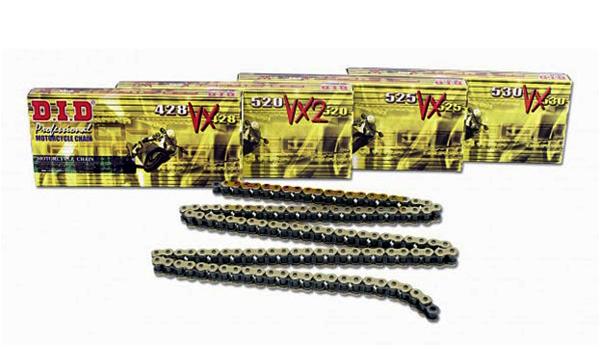 DID Pro Street X-Ring Chain - Made in Japan - 530VX x 116ZB X'Ring solid bush DID chain