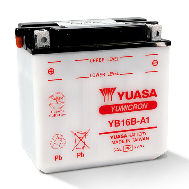 YUASA YB16BA1PK - comes with acid pack