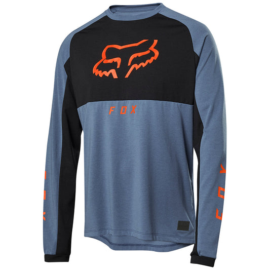 FOX RANGER DR MID LS JERSEY [BLUE STEEL]