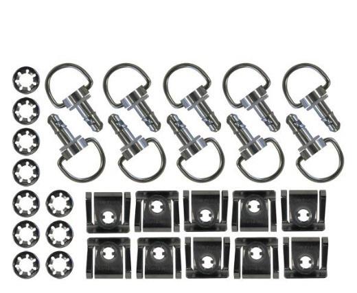 Keiti Quick Release Fastners Short silver (10pcs)