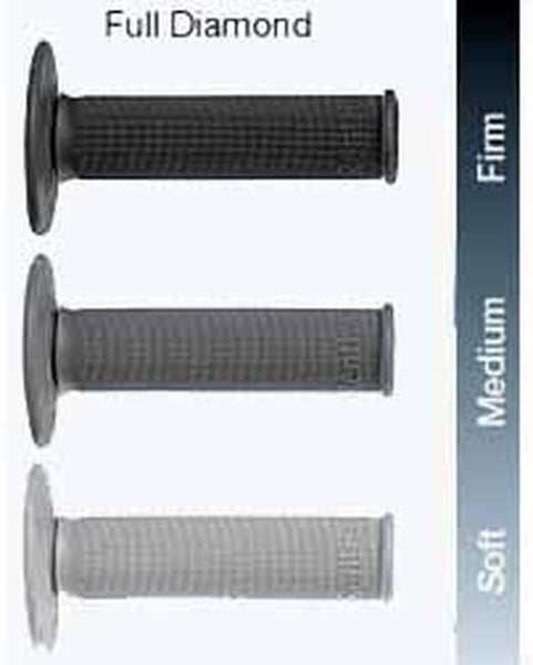 Renthal Single Compound MX Full Diamond grips are available in soft, medium and firm compounds