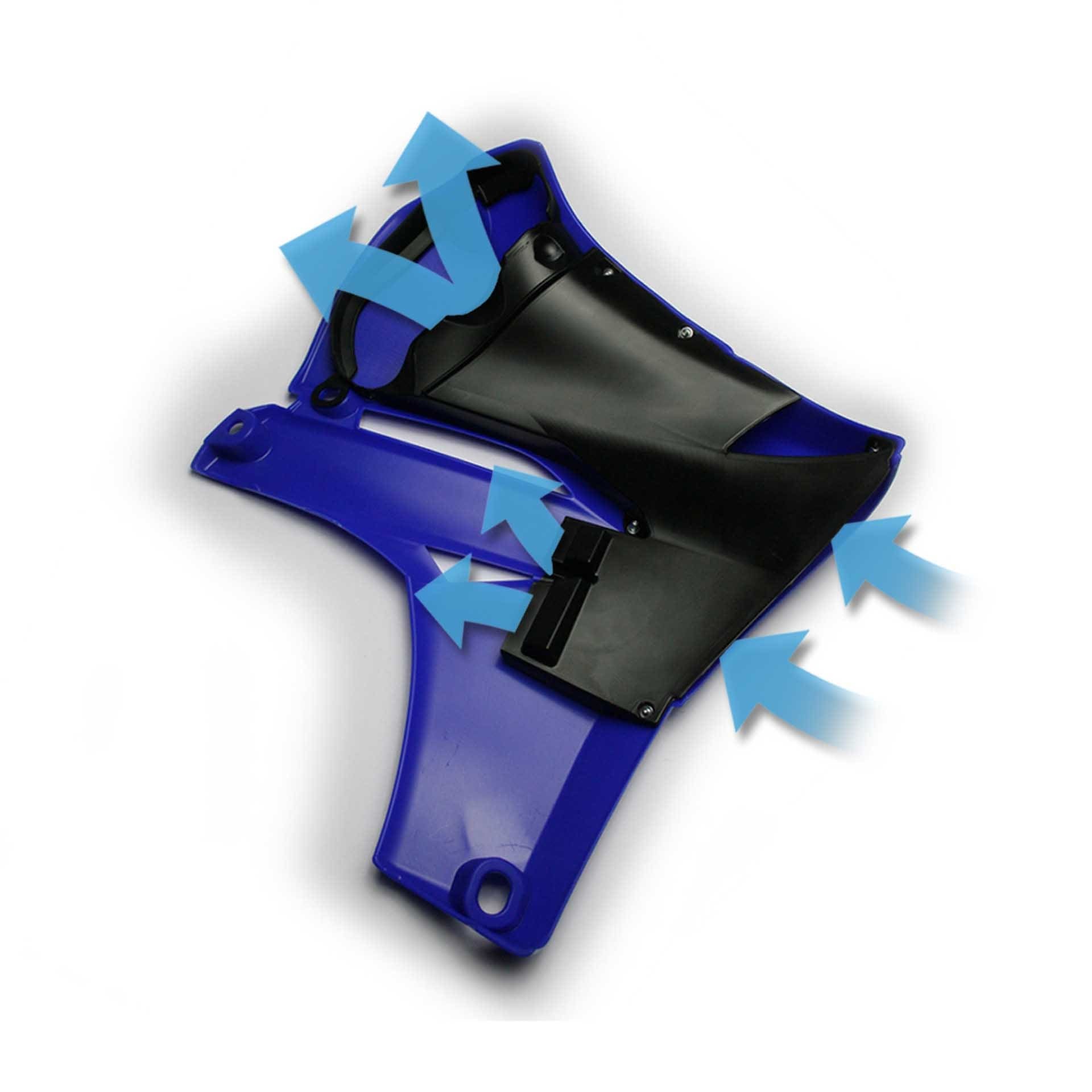 Cycra Powerflow Rad Shroud Blu YZF450 10-13