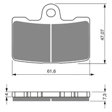 BRAKE PADS GOLDFREN SINTERED SPORTS GF269 - S3 ( PH395 )