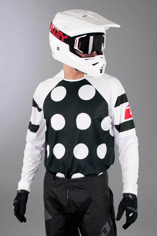 Gamma Jockey Jersey White/ Black One Industries Small