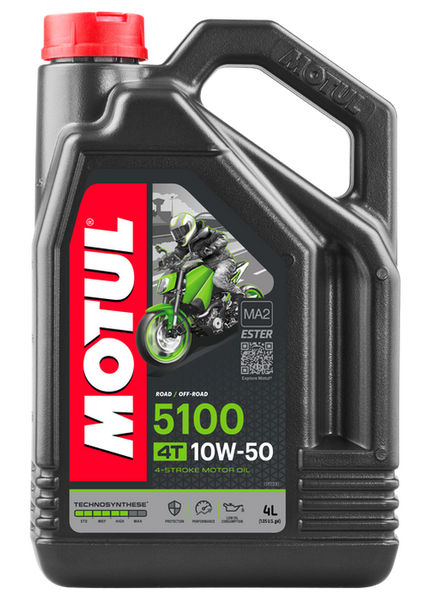 Motul 5100 4T 10W50 Semi Synthetic Oil 4L