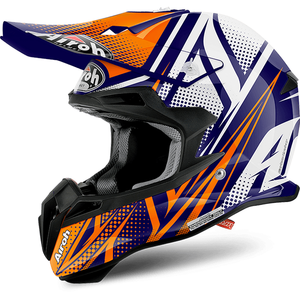 Airoh Cleft XL Orange Gloss Terminator2.1s MX Helmet