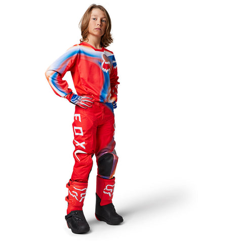 FOX YOUTH 180 TOXSYK JERSEY [FLO RED]